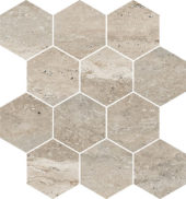 Saturnia 3x3 Hex Navona Matte | Young Interiors Flooring Center