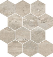 Saturnia 3x3 Hex Navona Matte | Young Interiors Flooring Center
