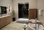 Black Ice Gloss Shower Wall Kit 32x60x94 | Young Interiors Flooring Center