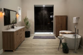 Black Ice Gloss Shower Wall Kit 36x60x94 | Young Interiors Flooring Center