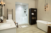 Carrara Marble Gloss Shower Wall Kit 32x60x94 | Young Interiors Flooring Center