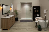 Drift Sand Gloss Shower Wall Kit 36x60x94 | Young Interiors Flooring Center