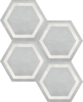 Form 7" Hexagon Frame Ice | Young Interiors Flooring Center