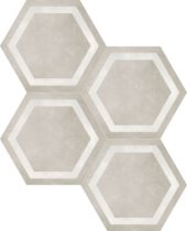 Form 7" Hexagon Frame Sand | Young Interiors Flooring Center