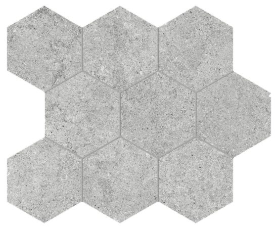 Lithoform 4" Hex Crosscut Twilight | Young Interiors Flooring Center