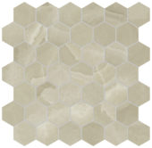 Lustra 2" Hex Onyx Hazel Honed | Young Interiors Flooring Center