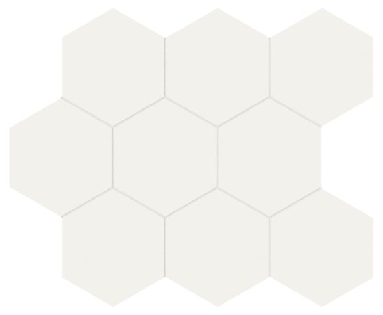 Monoforma 4" Hex Moonlight Silk | Young Interiors Flooring Center