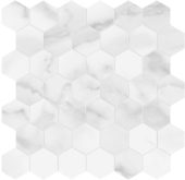 Plata Statuario Brina 2 Hexagon Polished | Young Interiors Flooring Center