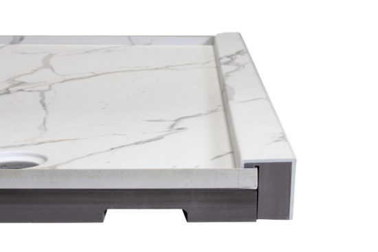 Shower Pan 30x60 Bianco Marble | Young Interiors Flooring Center