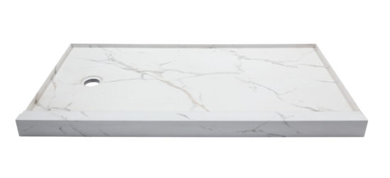 Shower Pan 30x60 Bianco Marble | Young Interiors Flooring Center