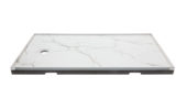 Shower Pan 36x60 Bianco Marble | Young Interiors Flooring Center