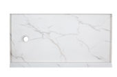 Shower Pan 36x60 Bianco Marble | Young Interiors Flooring Center