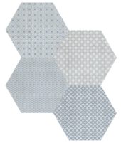Tapestri 8.5 Denim Blend Hexagon | Young Interiors Flooring Center