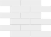 White Brick Pattern Glossy Glazed Ceramic 2"x6" | Young Interiors Flooring Center