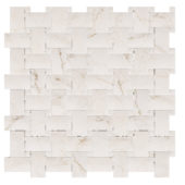 Treasure II Perfect Calacatta 1x2 Basketweave | Young Interiors Flooring Center