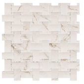 Treasure II Perfect Calacatta 1x2 Basketweave | Young Interiors Flooring Center