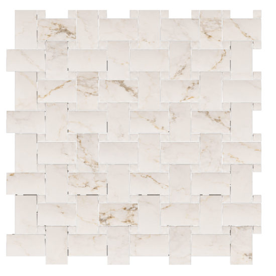 Treasure II Perfect Calacatta 1x2 Basketweave | Young Interiors Flooring Center