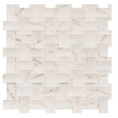 Treasure II Perfect Calacatta 1x2 Basketweave | Young Interiors Flooring Center